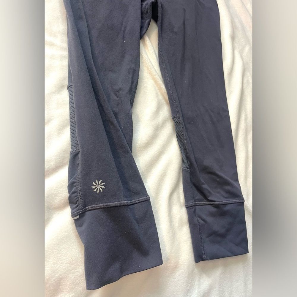 Athleta Gray and Orange Women’s Athletic Workout Exercise Capri Leggings Size XS - Picture 4 of 14
